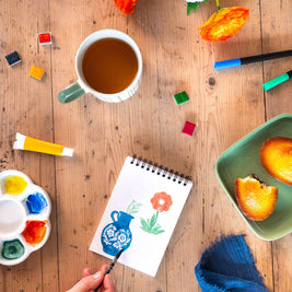 Coloring book A6 - Bloom