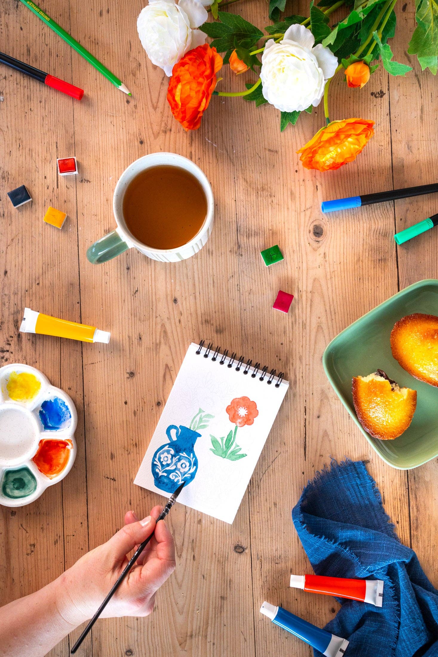 Coloring book A6 - Bloom