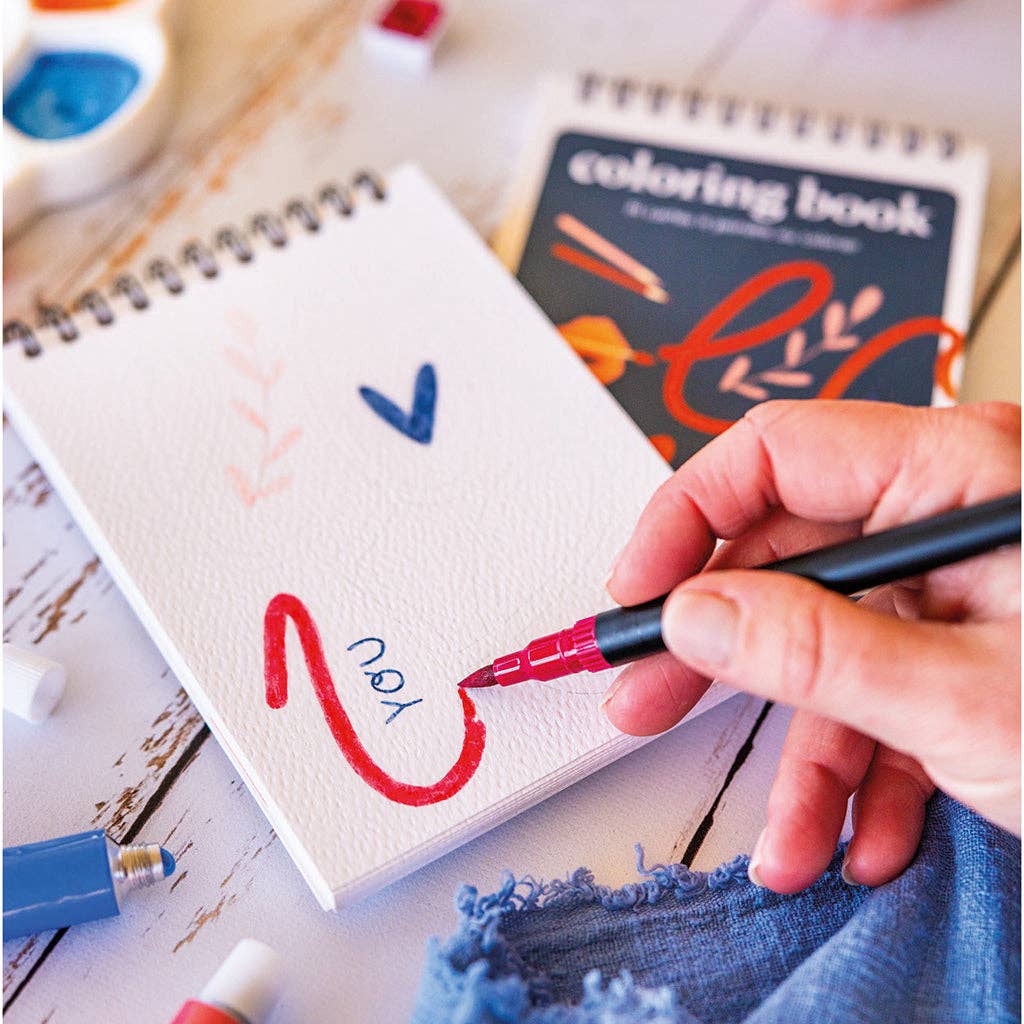 Coloring book A6 - Love