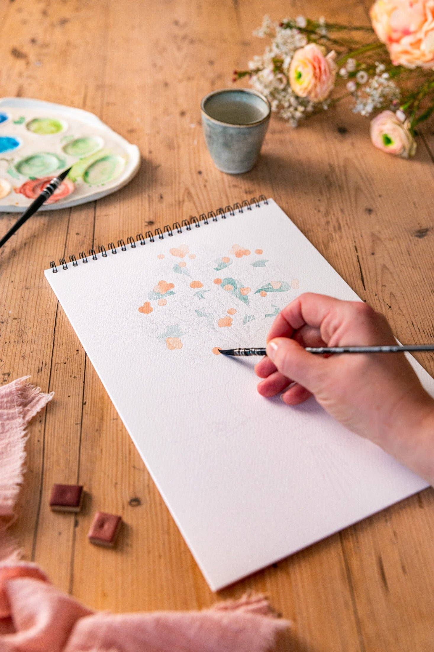 Coloring book A4 - Entre tes mains