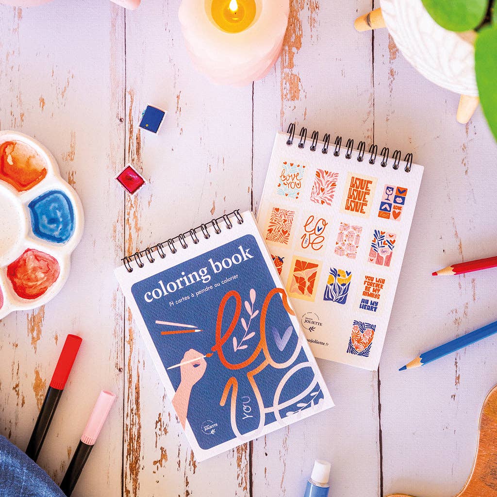 Coloring book A6 - Love