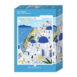 Mini-Puzzle 96 Pièces • Santorin