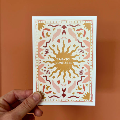 Carte postale Fais-toi confiance