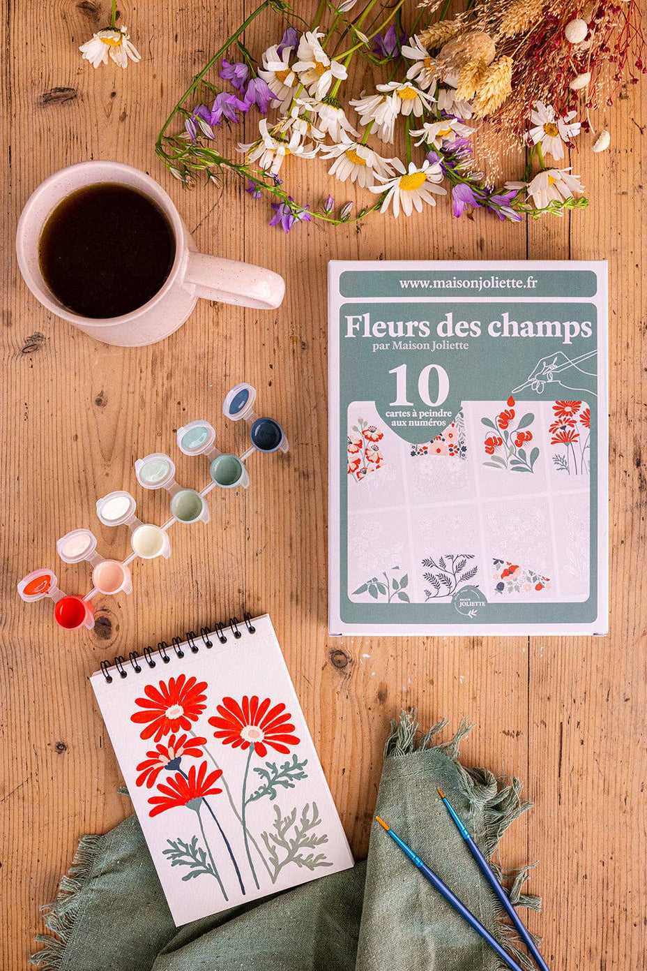 Peinture aux numéros - Fleurs des champs