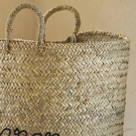 Grand Panier "BAZAR" brodé