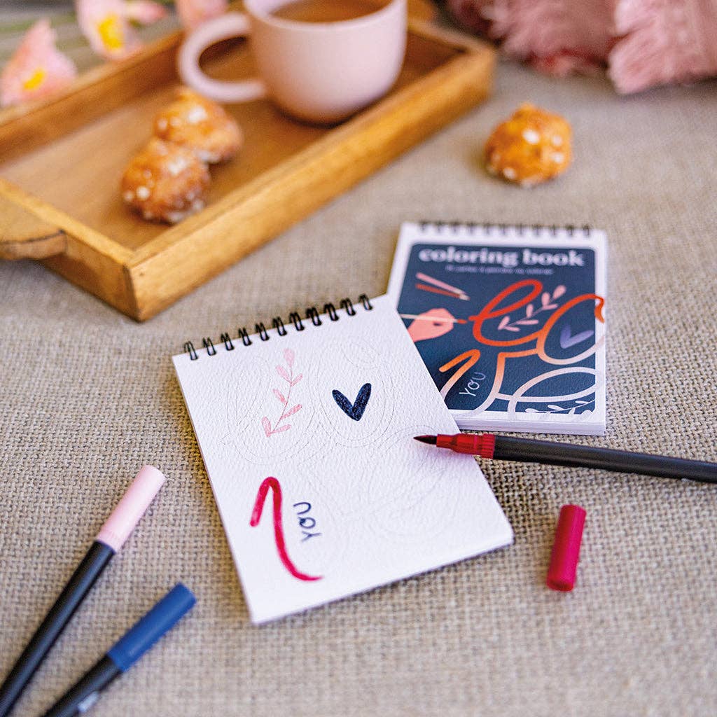 Coloring book A6 - Love