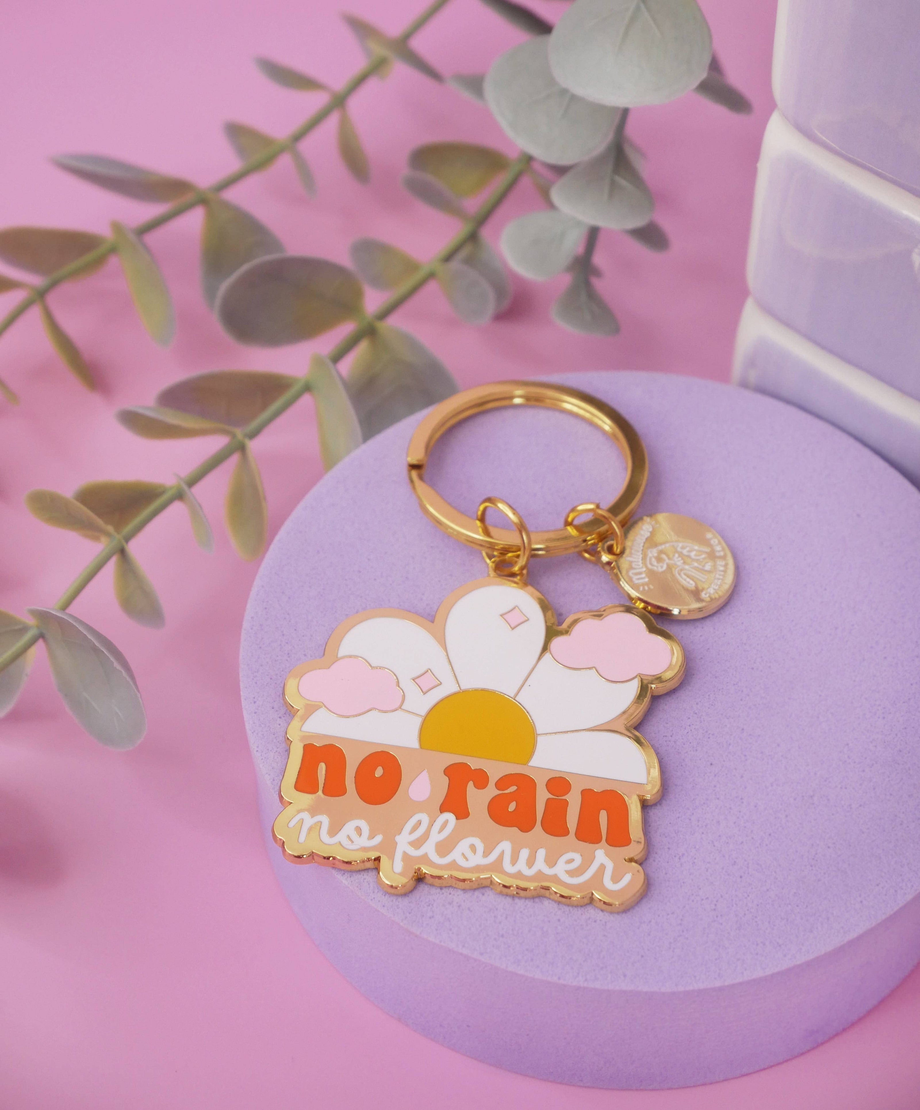 Porte-Clé No Rain No Flower