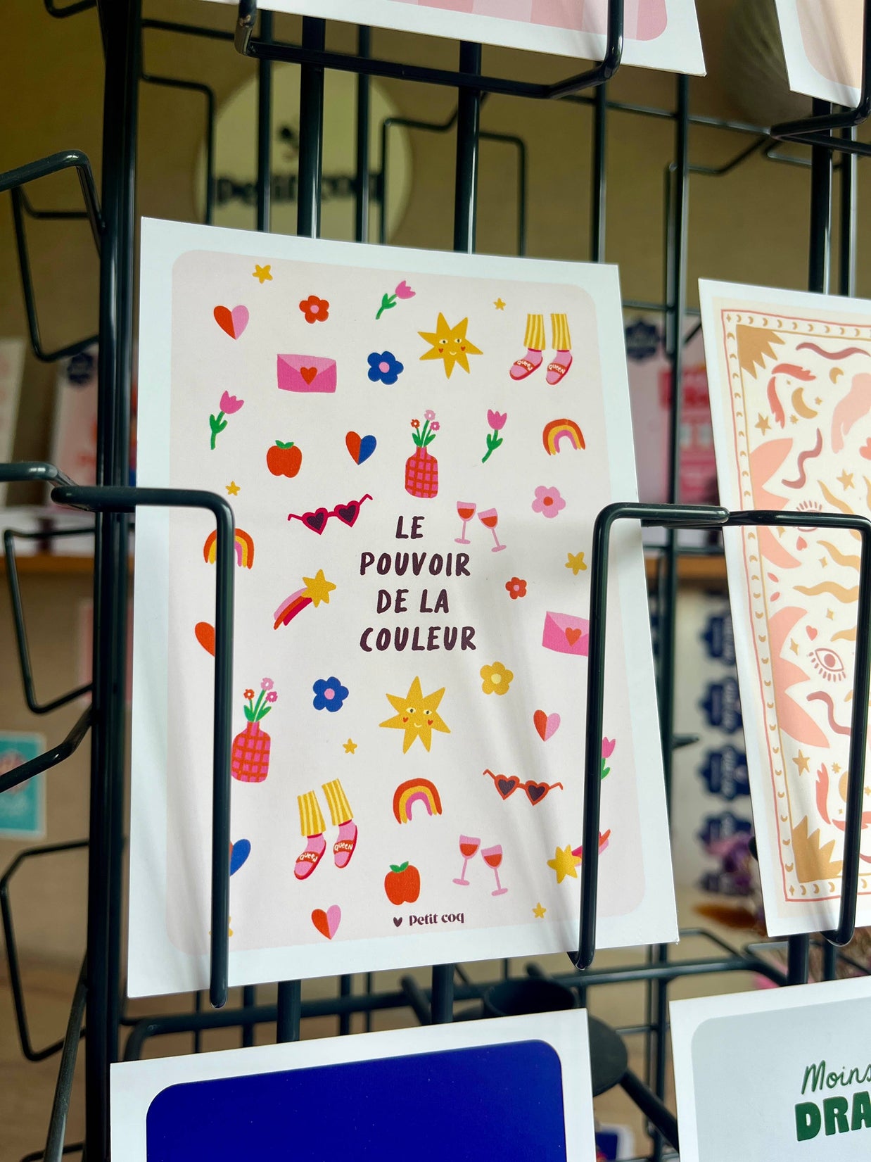 Carte postale Pouvoir de la couleur