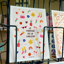 Carte postale Pouvoir de la couleur