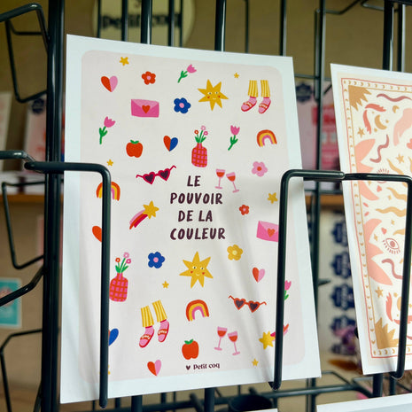 Carte postale Pouvoir de la couleur
