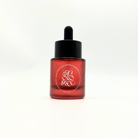 Huile pour peaux sèches et sensibles - Prune + Bakuchiol - 30ml