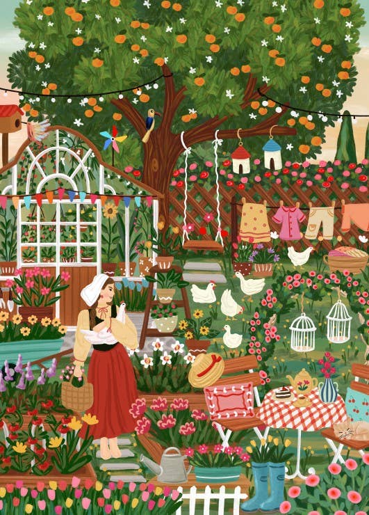 Puzzle 1500 Pièces - Jardin de Campagne