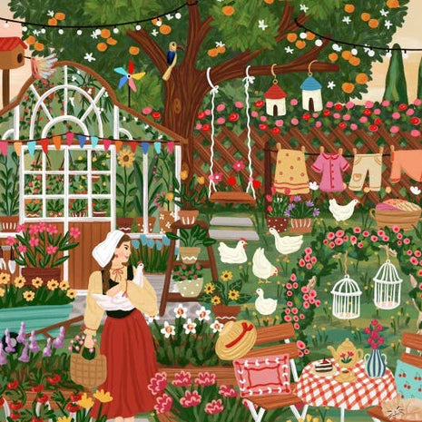 Puzzle 1500 Pièces - Jardin de Campagne