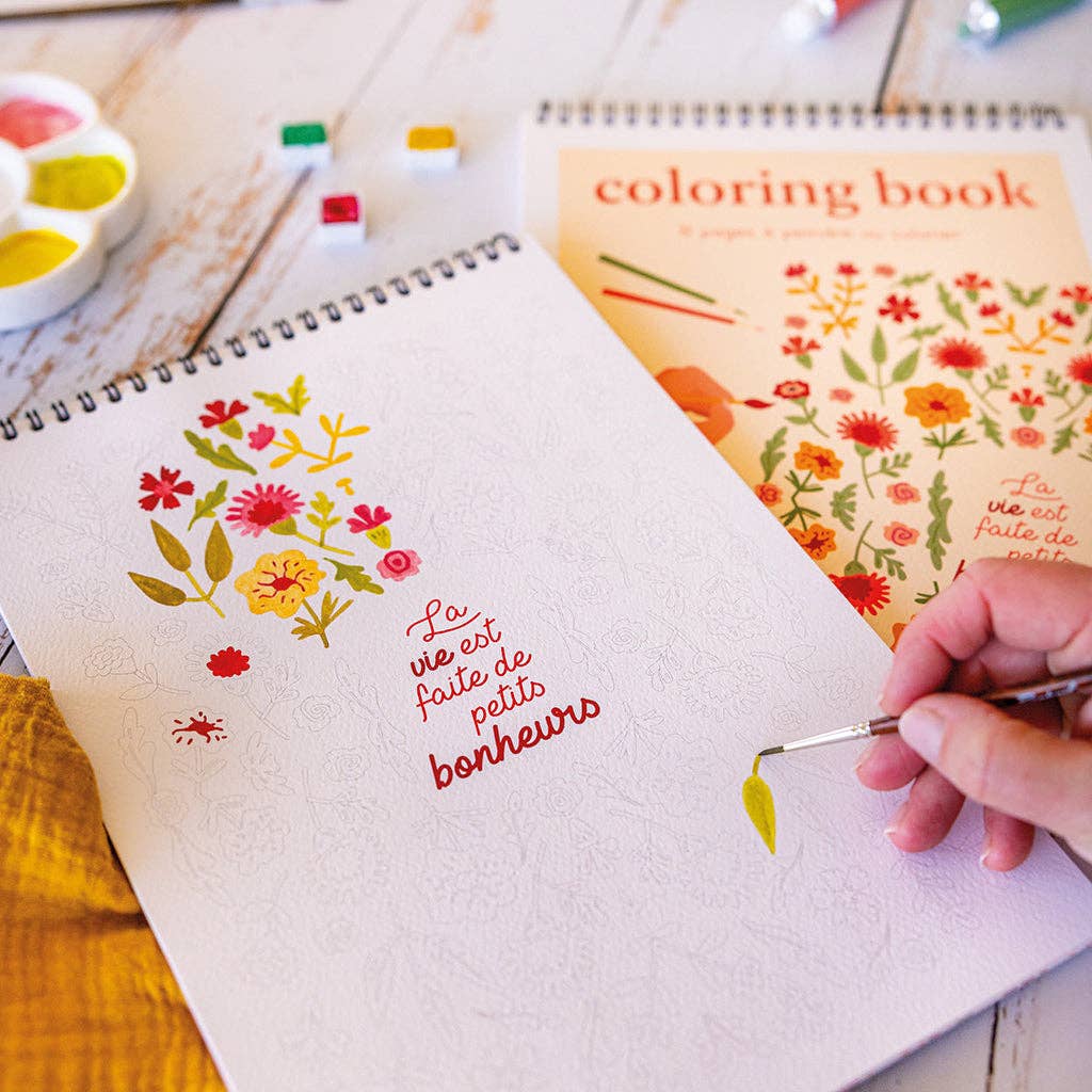 Coloring Book A4 - Petits bonheurs