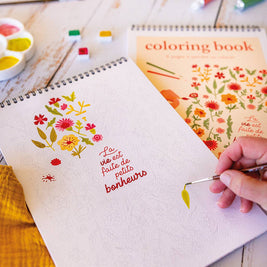 Coloring Book A4 - Petits bonheurs