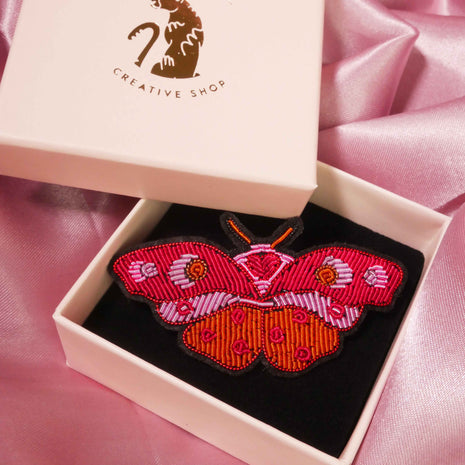 Broche Papillon Amour
