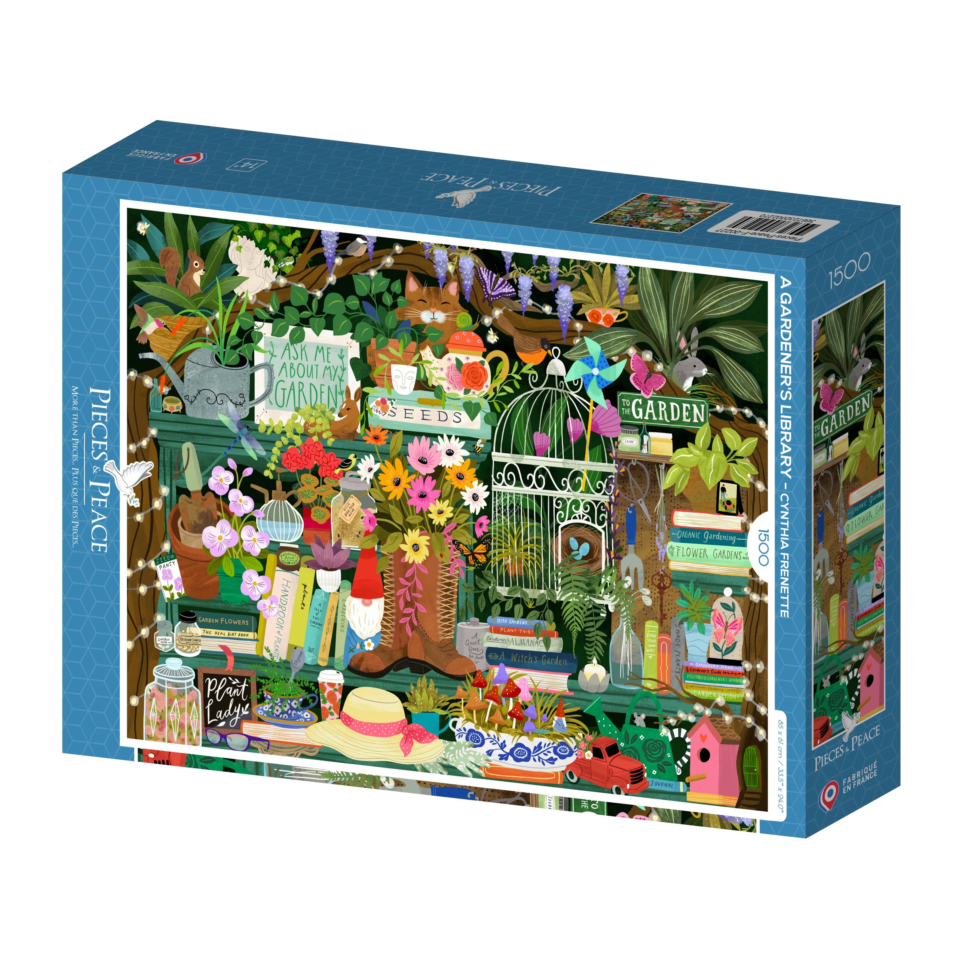 Puzzle 1500 Pièces - La bibliothèque du jardinier