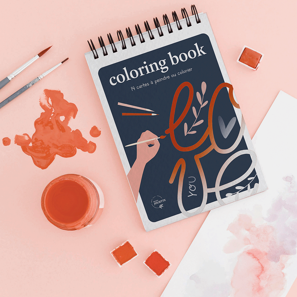 Coloring book A6 - Love
