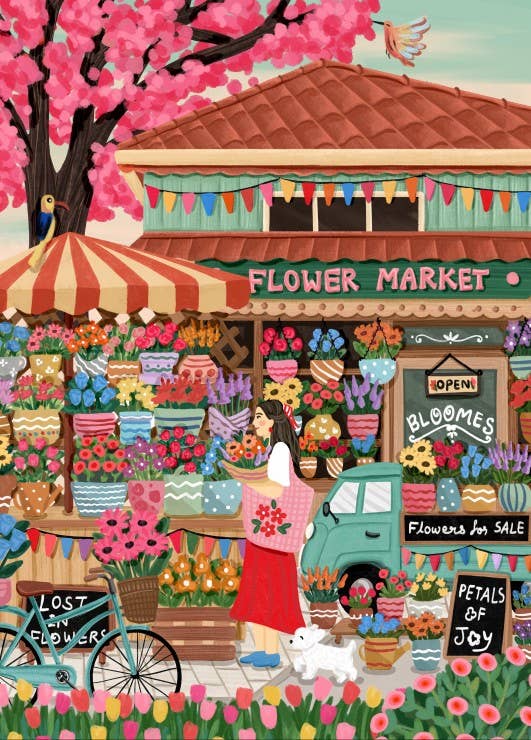 Puzzle 1500 Pièces - Marché aux Fleurs