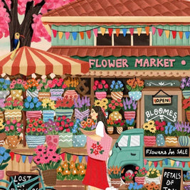 Puzzle 1500 Pièces - Marché aux Fleurs