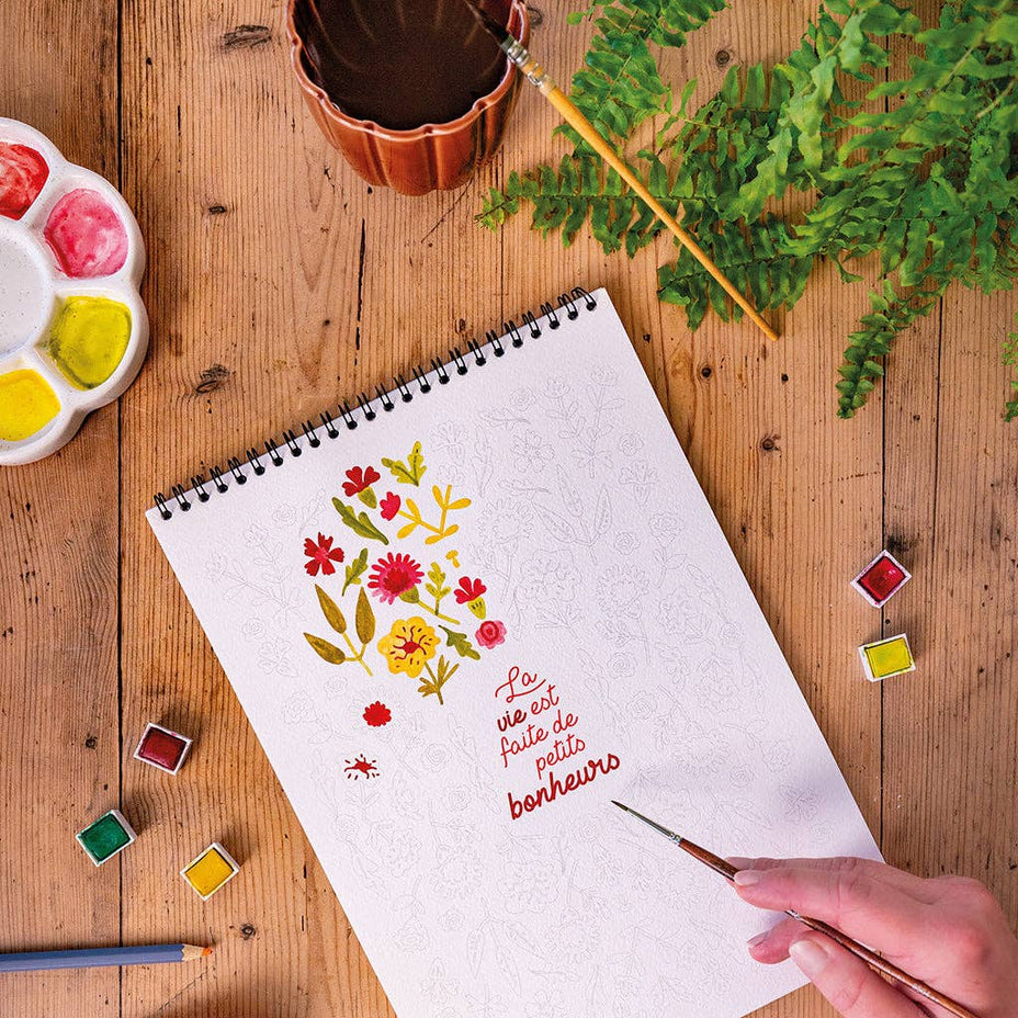 Coloring Book A4 - Petits bonheurs