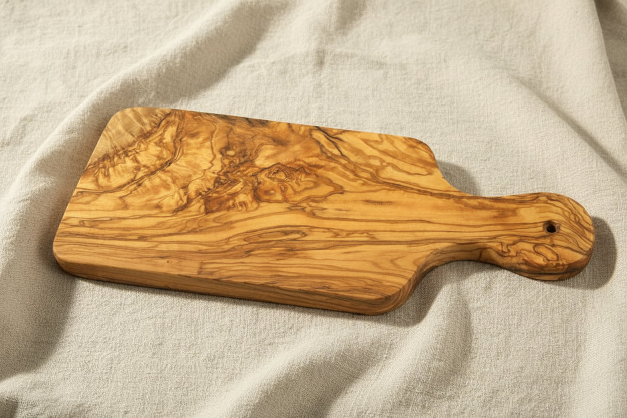 Planche en bois d'olivier