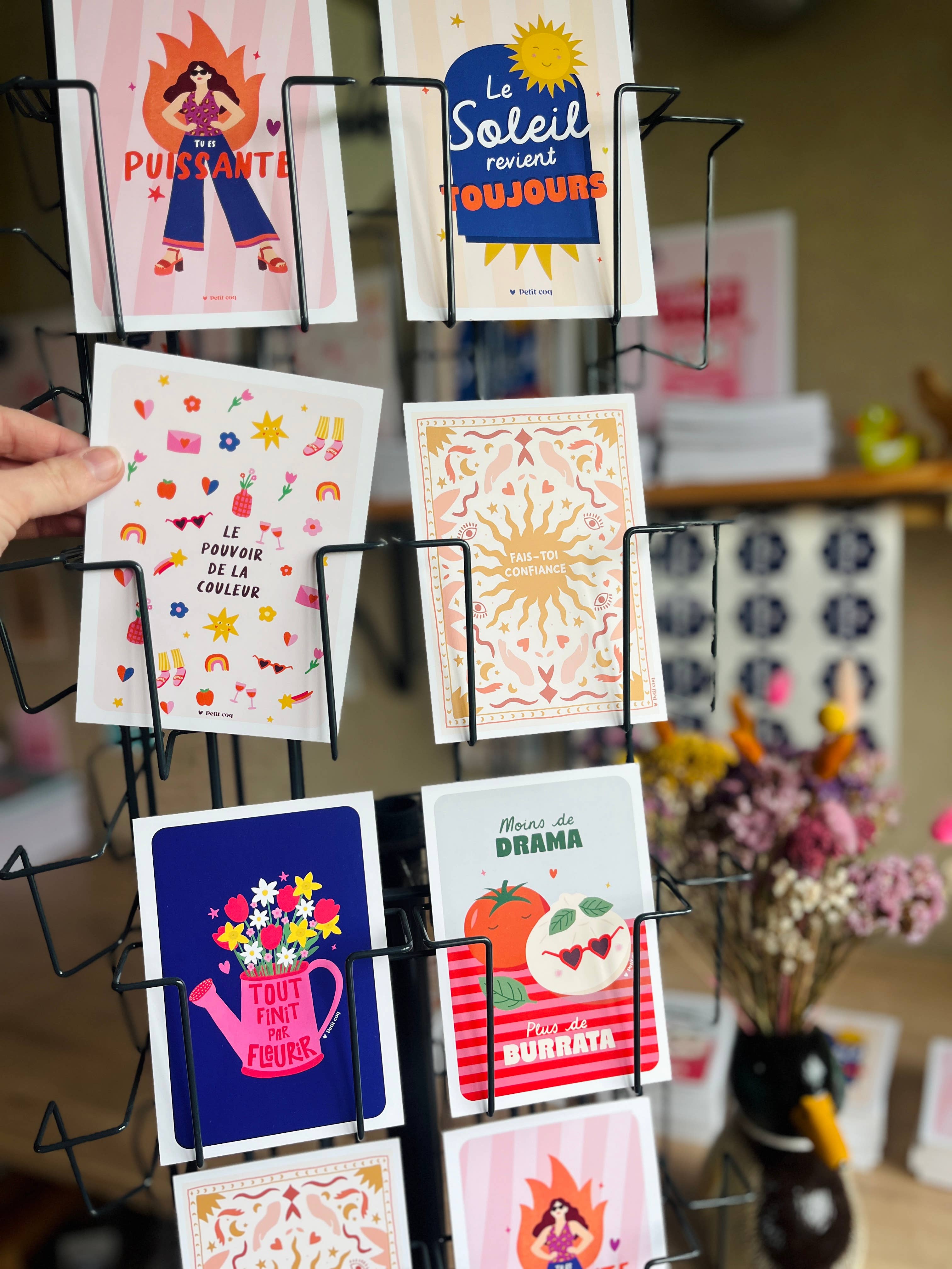 Carte postale Pouvoir de la couleur