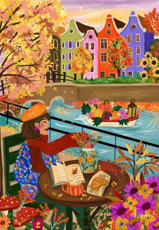 Puzzle 1000 Pièces • L'Automne à Amsterdam