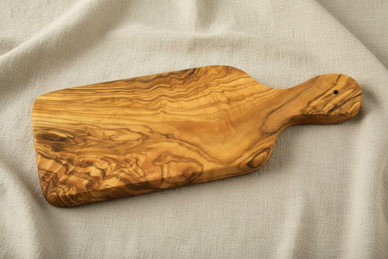Planche en bois d'olivier