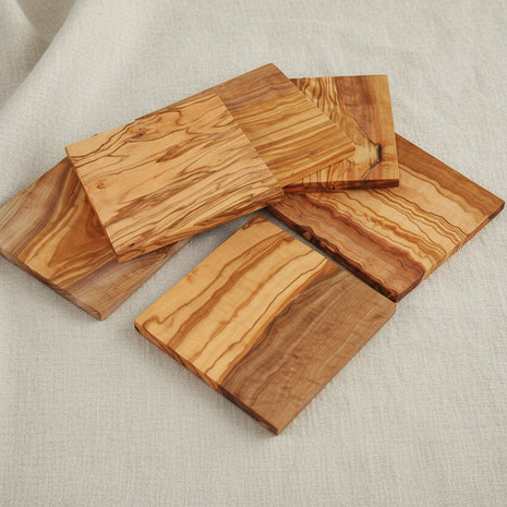 Sous-verres en bois d'olivier