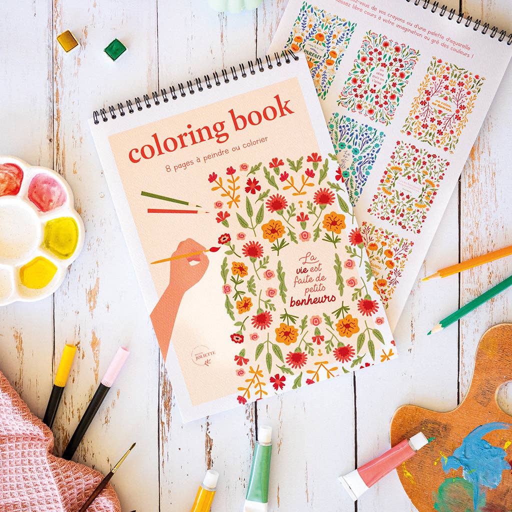 Coloring Book A4 - Petits bonheurs