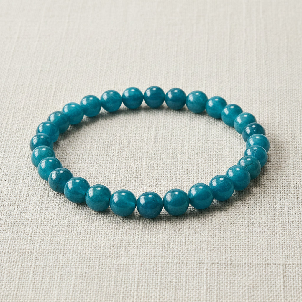 Bracelet pierres naturelles - Apatite - 6mm