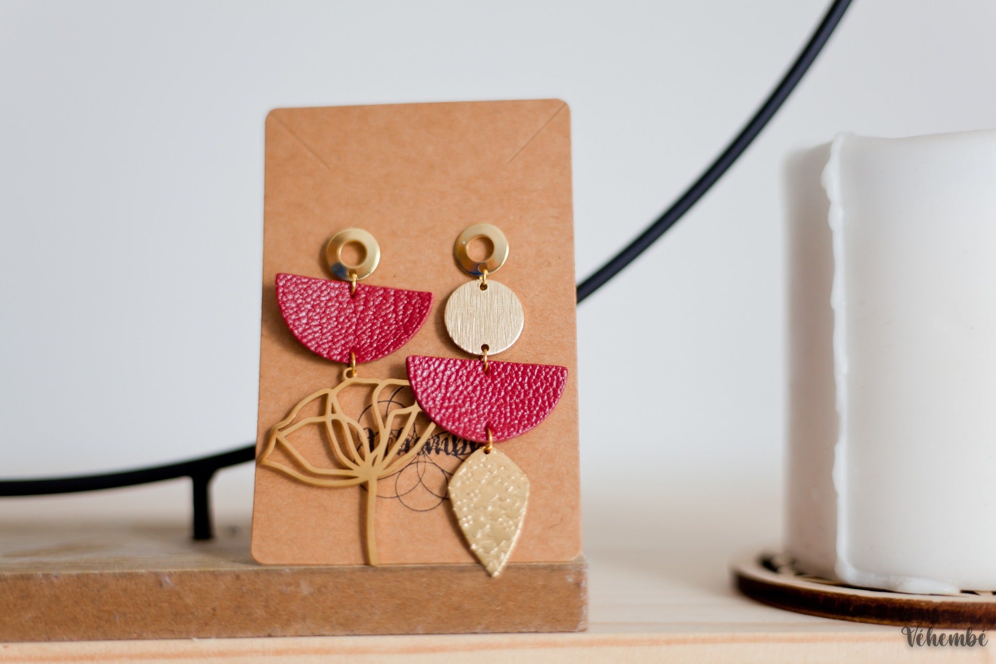 Atelier réaliser ses boucles d'oreilles en cuir upcyclé et acier inoxydable