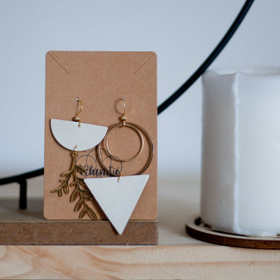 Atelier réaliser ses boucles d'oreilles en cuir upcyclé et acier inoxydable