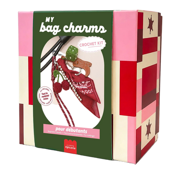 Kit crochet pour débutant - Bag charms - Cherry Cowboy
