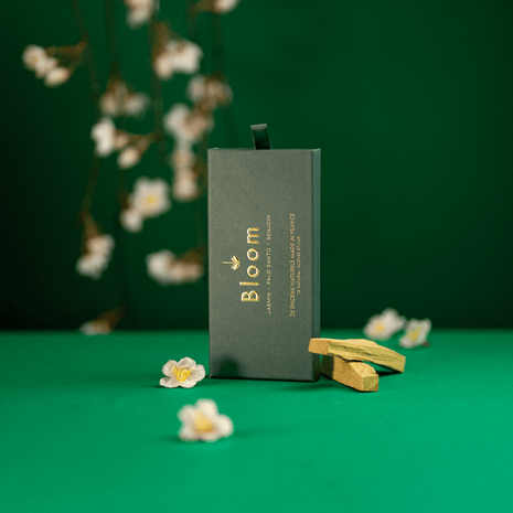 Bloom-encens naturel français jasmin palo santo benjoin