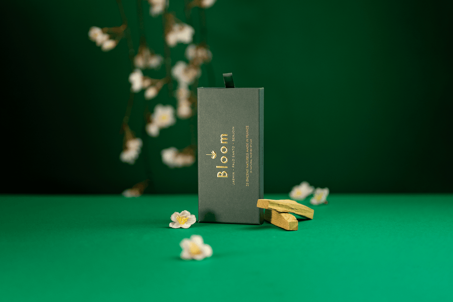 Bloom-encens naturel français jasmin palo santo benjoin