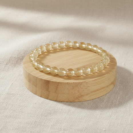 Bracelet pierres naturelles - Citrine - 6mm
