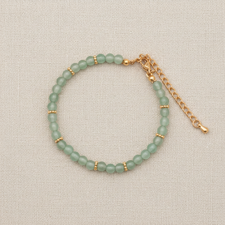 Bracelet doré pierres naturelles - 4mm