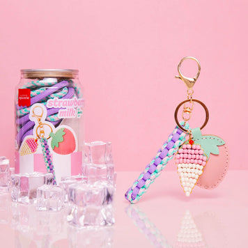 Kit Canette Bag Charm Pshiiit - Strawberry Milk