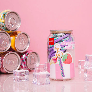 Kit Canette Bag Charm Pshiiit - Strawberry Milk