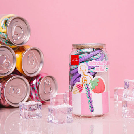Kit Canette Bag Charm Pshiiit - Strawberry Milk
