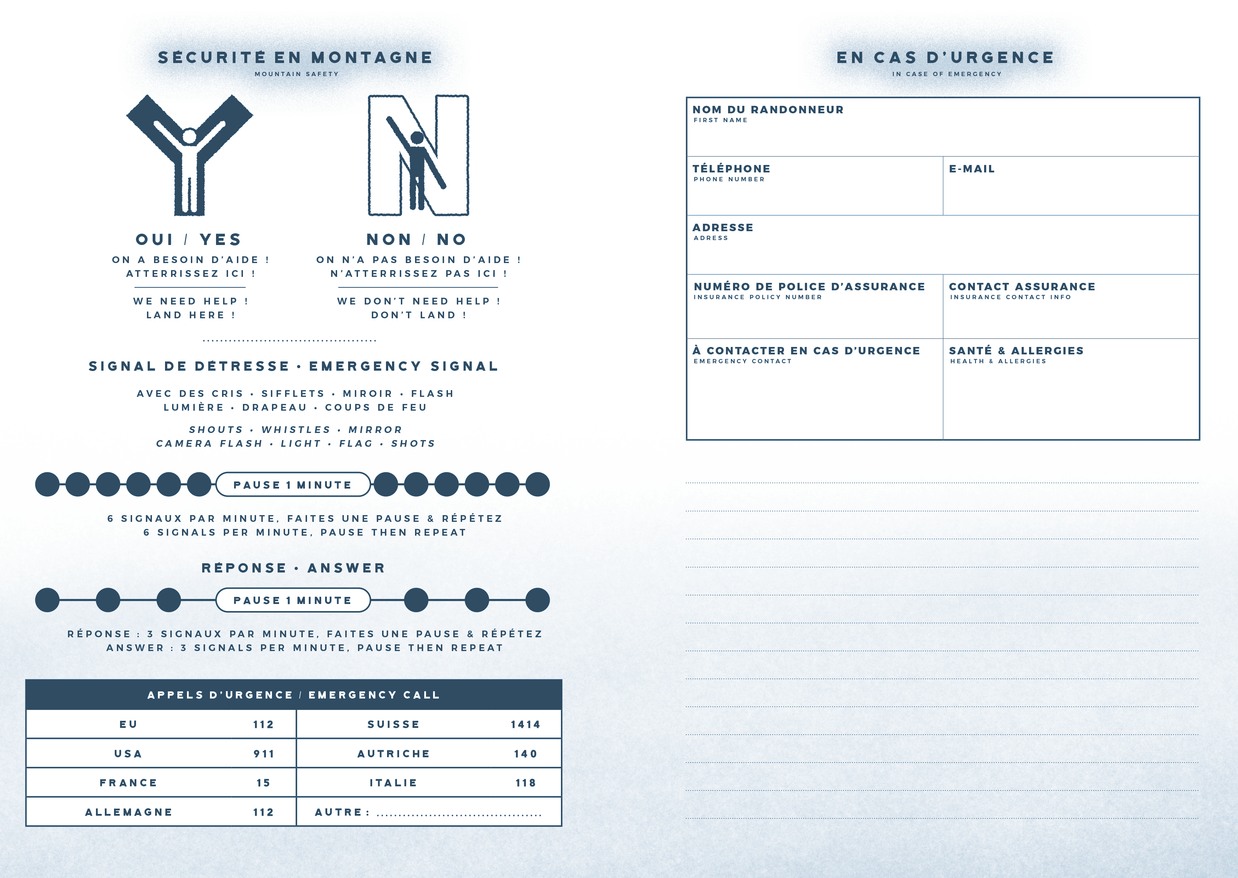 Carnet de randonnée A6