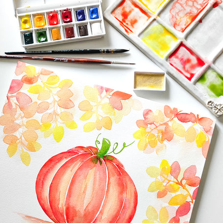 Atelier aquarelle : Citrouilles et couleurs d'automne - 10/10/26