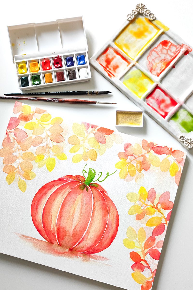 Atelier aquarelle : Citrouilles et couleurs d'automne - 10/10/26