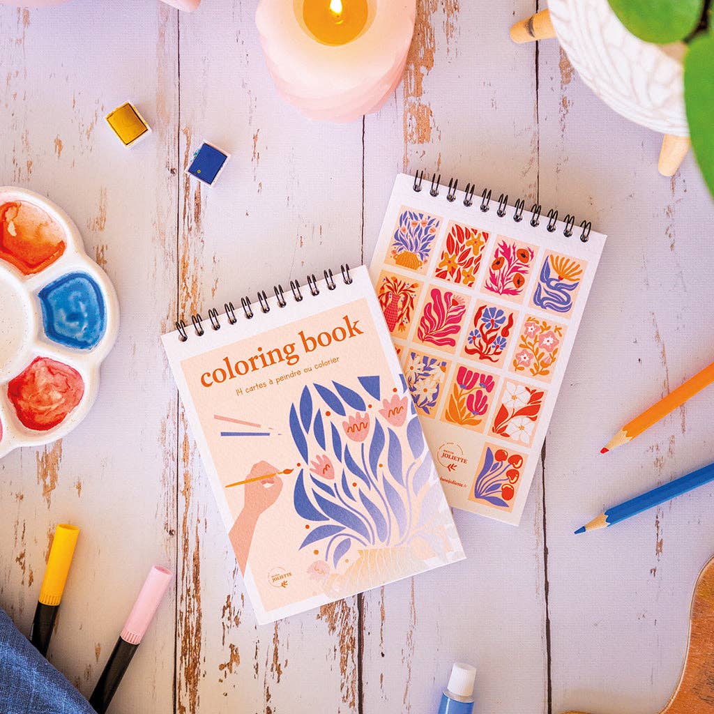 Carnet de coloriage A6 - Floral #2