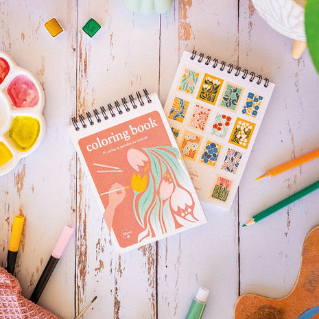 Carnet de coloriage A6 - Floral #1