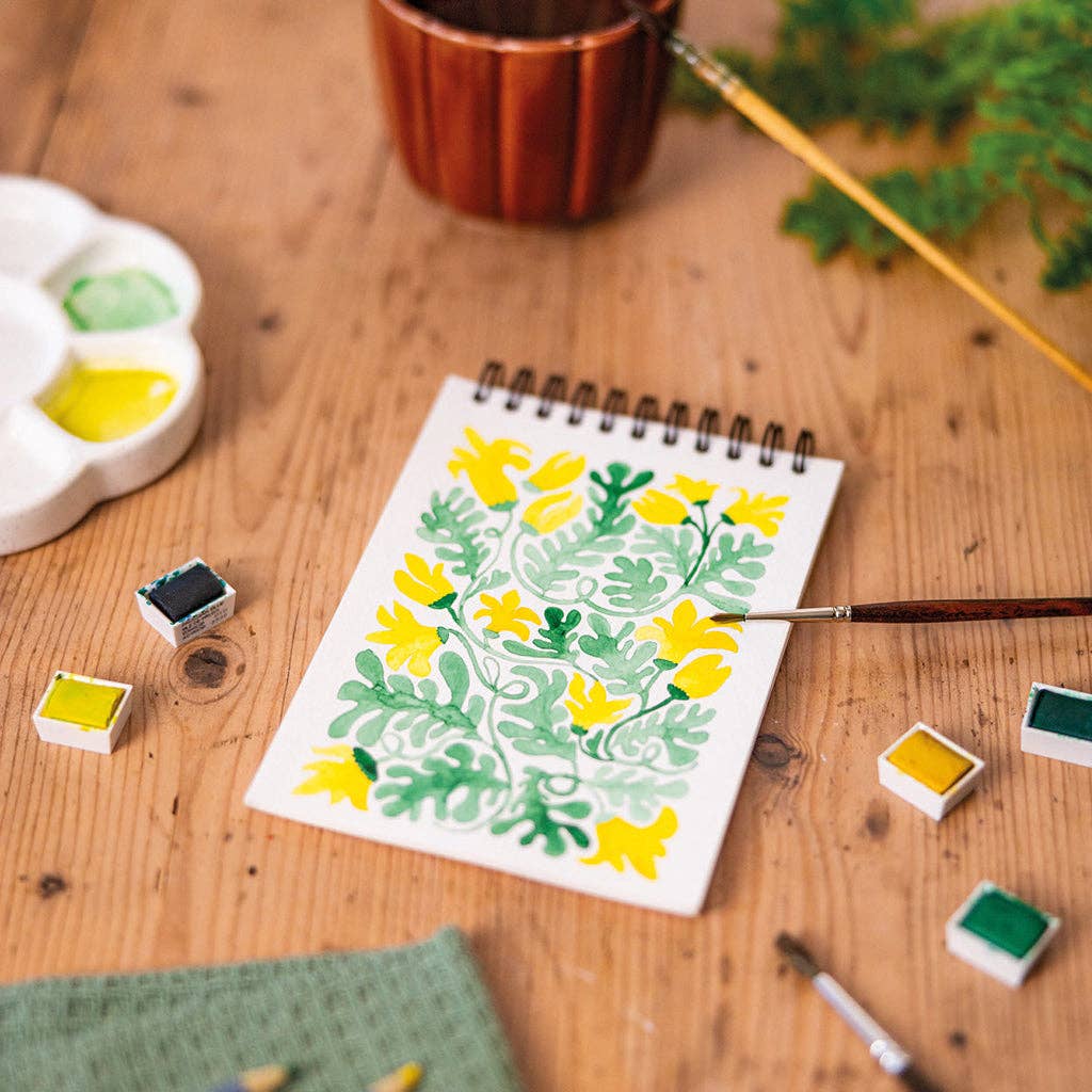 Coloring Book A6 - Floral #1