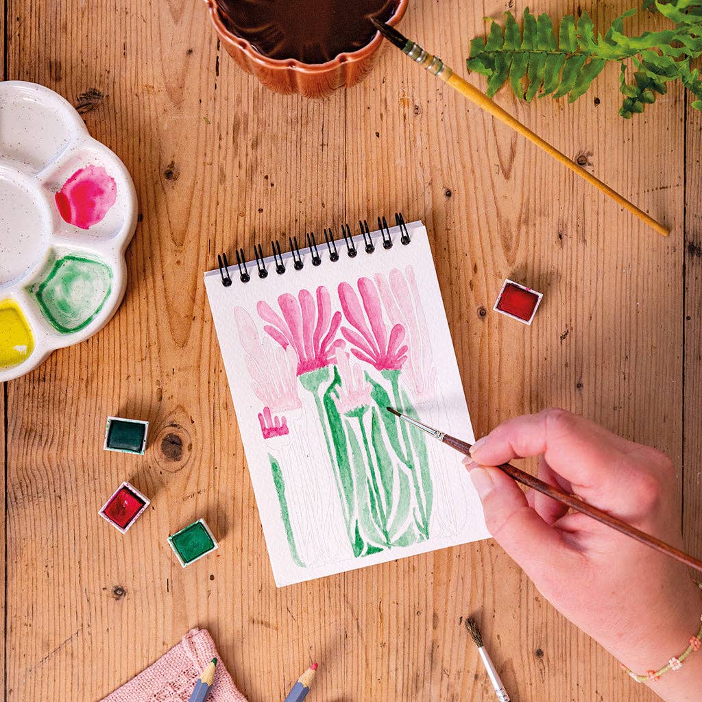 Coloring Book A6 - Floral #1