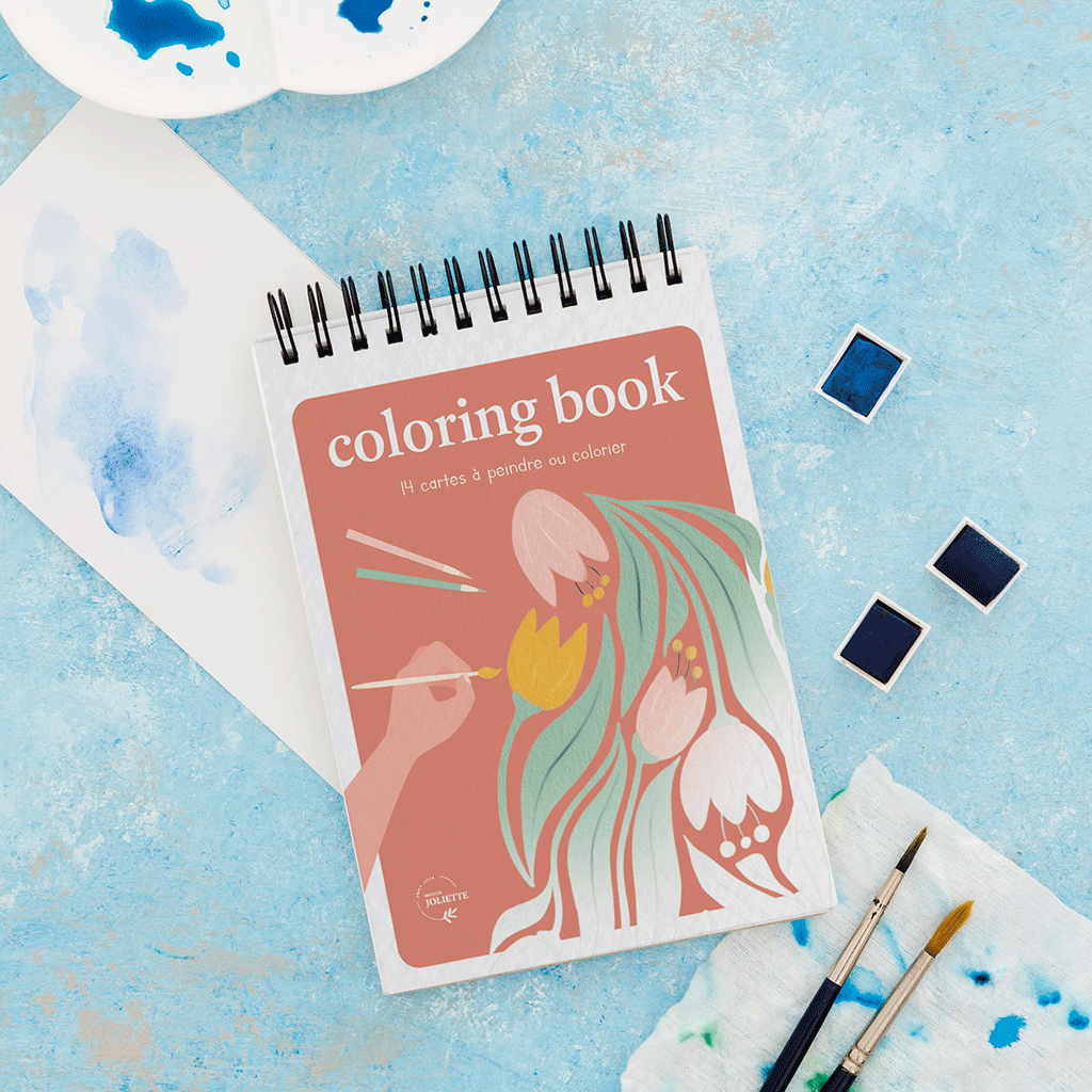 Coloring Book A6 - Floral #1